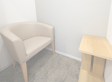 院内での下剤服用が可能なスペース完備